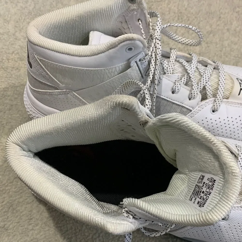Adidas White and Black High-Top Sneakers
